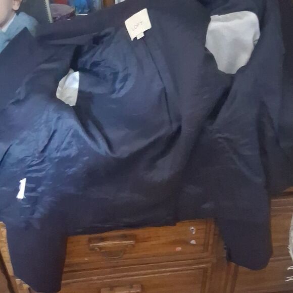 LOFT Navy Blazer with Single Button Size 8 - Picture 9 of 10